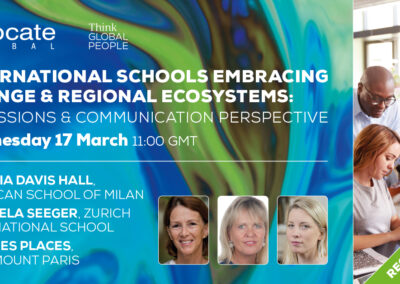 International schools embracing change and regional ecosystems: admissions and communication perspective
