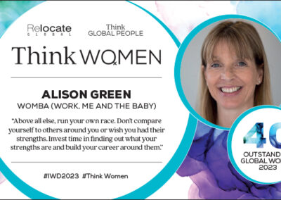 Alison Green, Think Women’s 40 Outstanding Global Women 2023