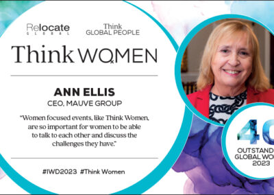 Ann Ellis, Think Women’s 40 Outstanding Global Women 2023