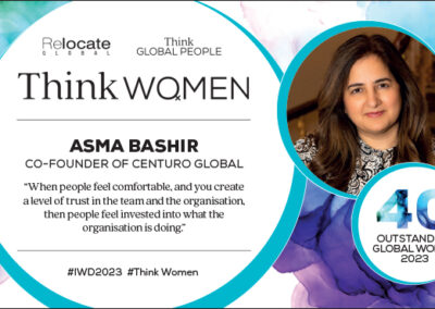 Asma Bashir, Think Women’s 40 Outstanding Global Women 2023