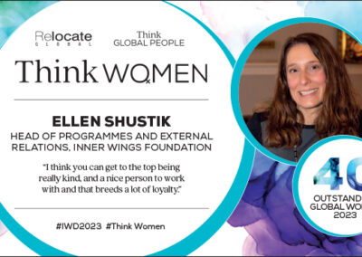Ellen Shustik, Think Women’s 40 Outstanding Global Women 2023