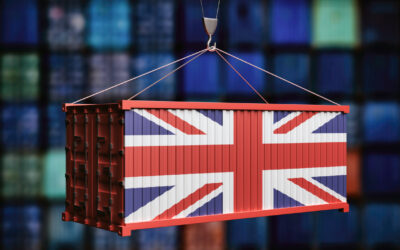 UK  flag container