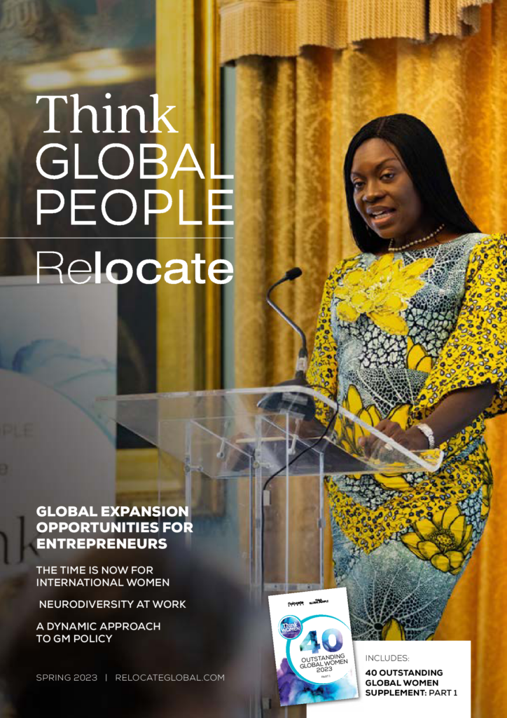 001 Think Global People Relocate Spring Magazine cover