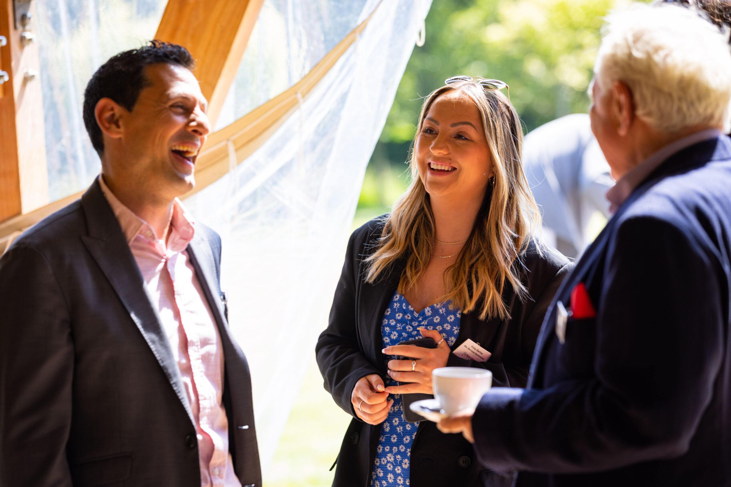 Attendees having chat at the Innovation Festival 2023