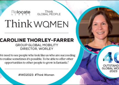 Caroline Thorley-Farrer, Think Women’s 40 Outstanding Global Women 2023