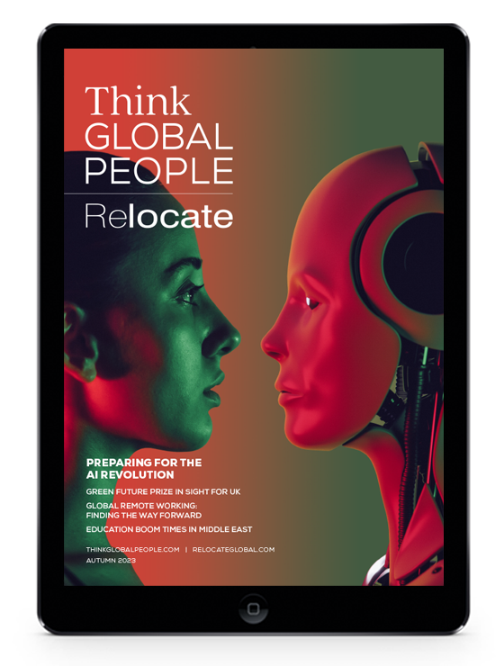 Think Global People autumn magazine in ipad viewer