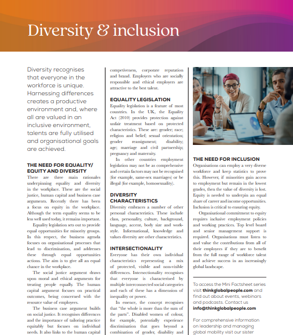 Diversity & Inclusion Factsheet thumbnail