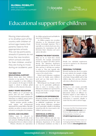 A6. Educational support for children