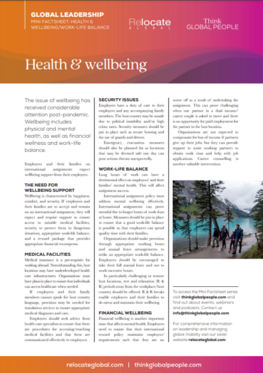 D1. Health and well-being