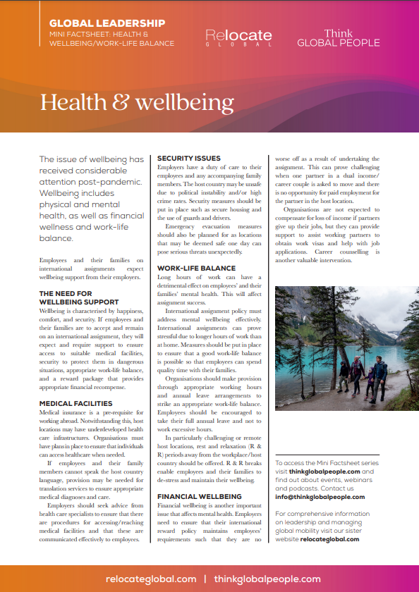 Health & wellbeing