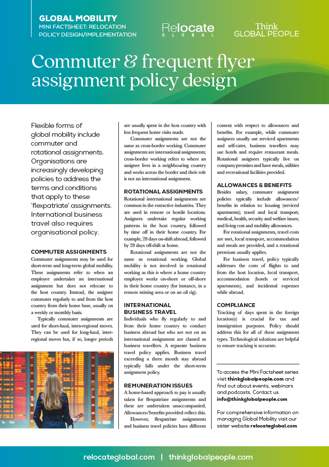 Commuter & frequent flyer assignment policy design