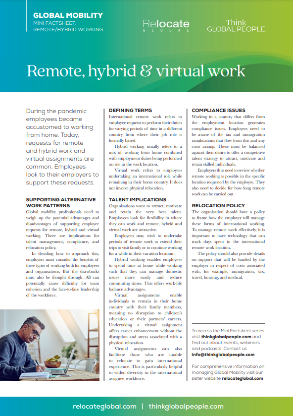 Remote, hybrid & virtual work
