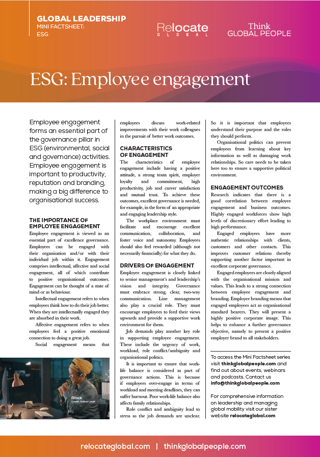 ESG: Employee engagement