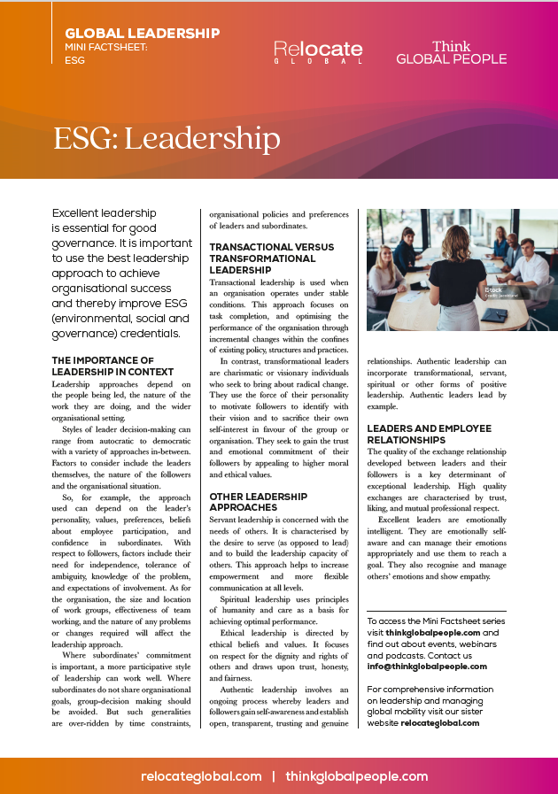 ESG: Leadership