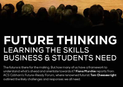 Learning how to think about the future and the skills business and students need