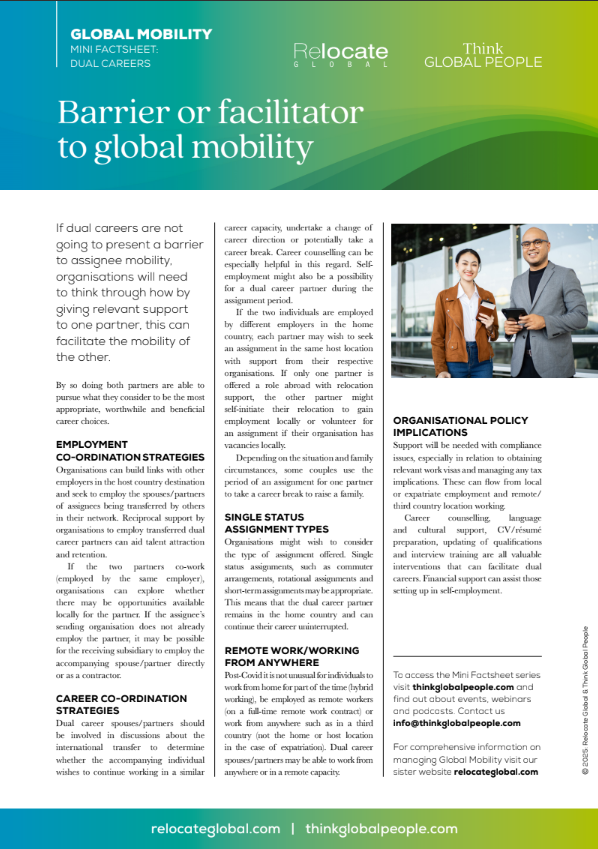 Barrier or facilitator to global mobility