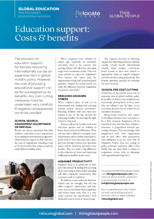 Education Support: Costs and Benefits