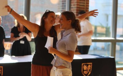 Leighton Park celebrates another year-on-year increase in top A* grades Leighton_Park_School_A_Level_Results_Day 15 copy